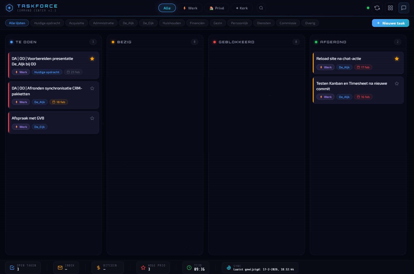 TaskForce Kanban Command Center